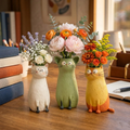Handcrafted Whimsical Cat Vase – 7.5" Quirky Ornament 😻💐