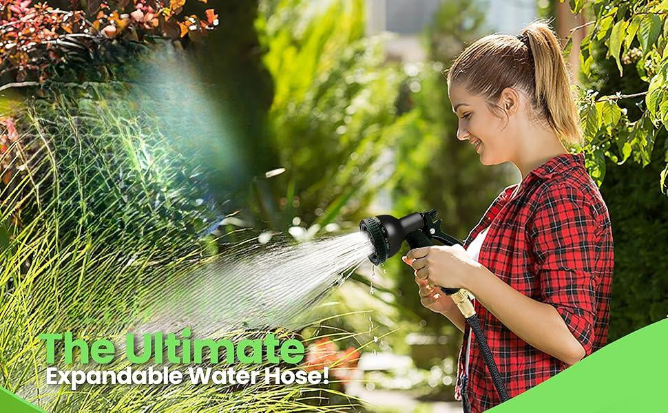 Expandable Garden Hose 75/100/150FT – 4-Layer Latex Core & Brass Fittings 🌱🚿