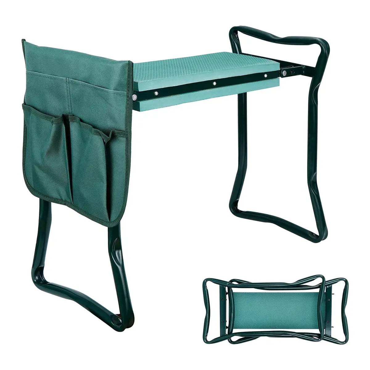 Garden Kneeler & Seat – EVA Foam Pad, Steel Frame, Tool Bags Included 🪴