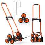 Stair Climbing Cart – 260 lb Capacity, Foldable with Telescoping Handle & 6 Mute Wheels