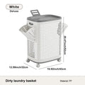 Laundry Basket with Wheels & Lid – Ventilated, Odor-Resistant, Portable Storage