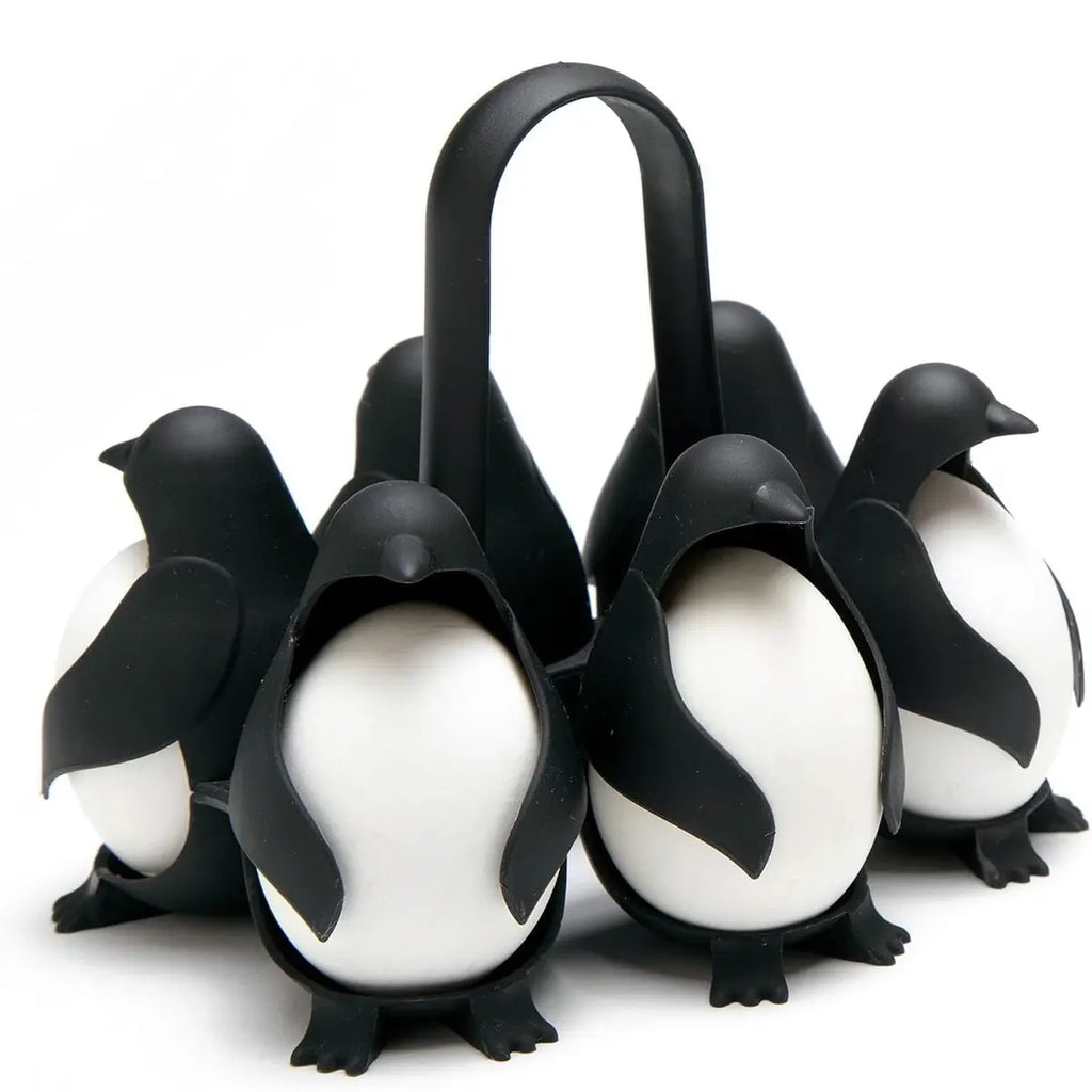 Penguin & Bear Egg Boiler &Holder – 6‑Egg Cooker, Server & Storage 🐧🐻🥚