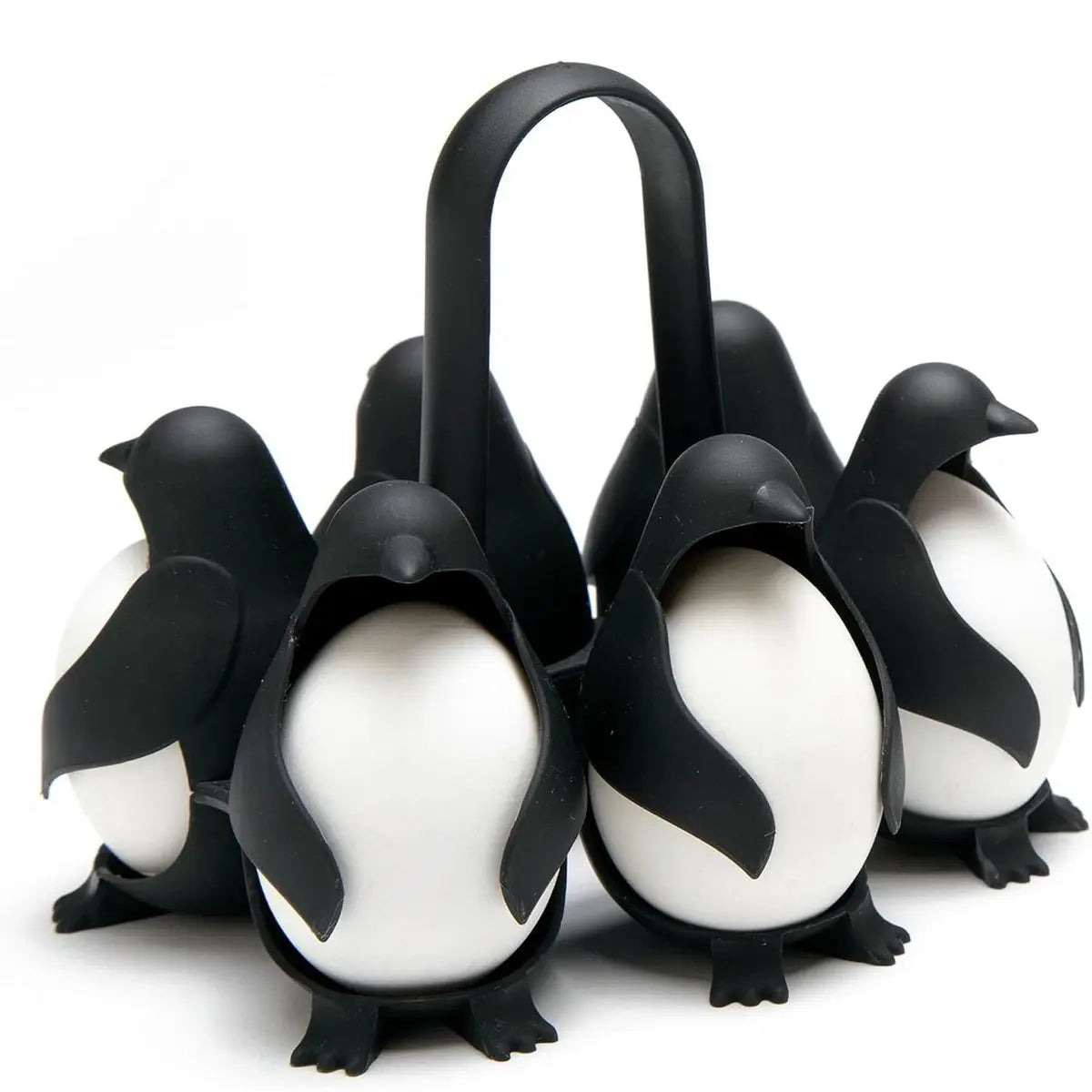 Penguin & Bear Egg Boiler &Holder – 6‑Egg Cooker, Server & Storage 🐧🐻🥚