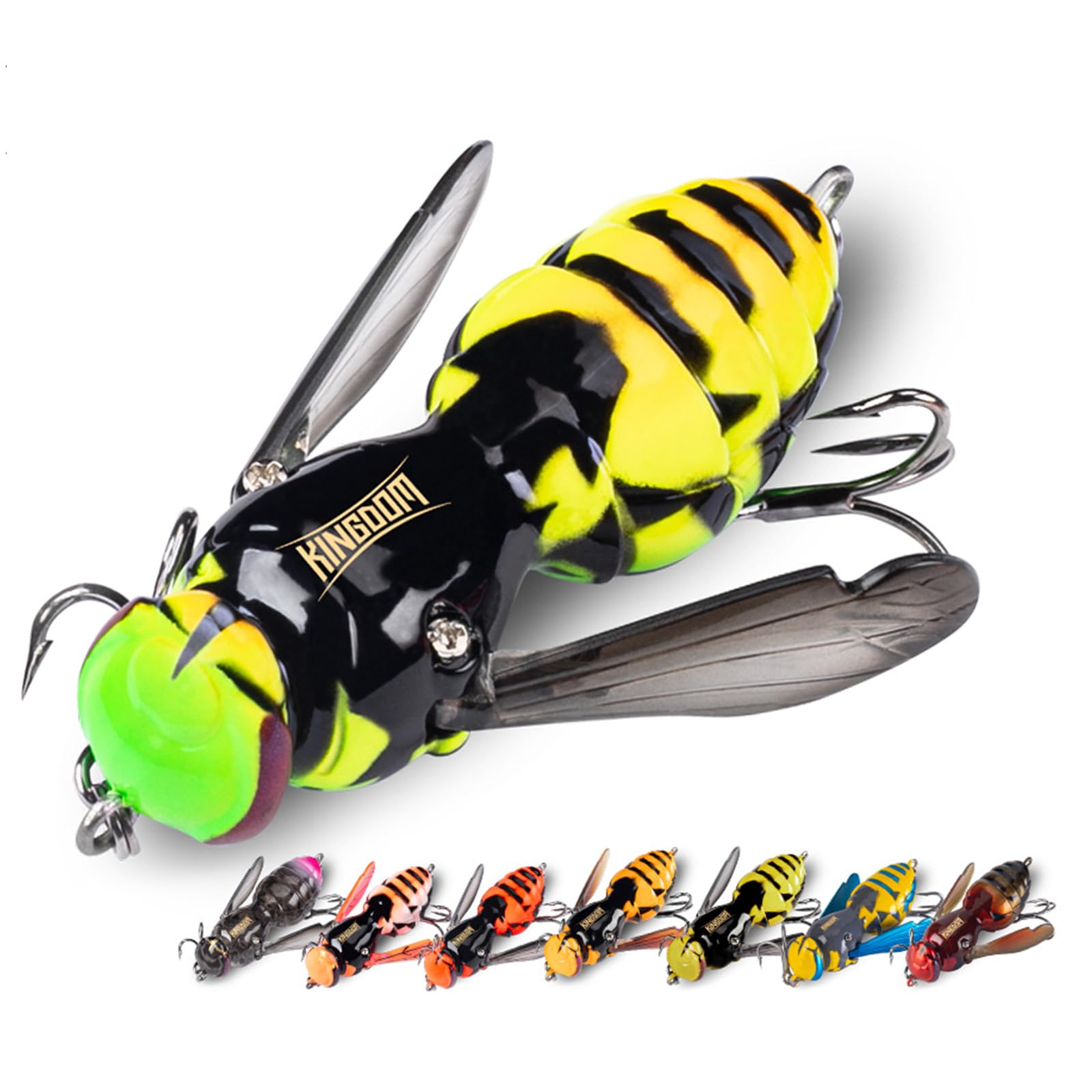 🎣Outdoor Gifts🚣Wasp Crawl Bait – Bionic Floating Fishing Lure for Bass, Carp, Pike, Saltwater & Freshwater