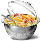 Ice Chilled Dip Bowl Set – 2‑Pack, Stainless Steel + Acrylic 🧊🥣