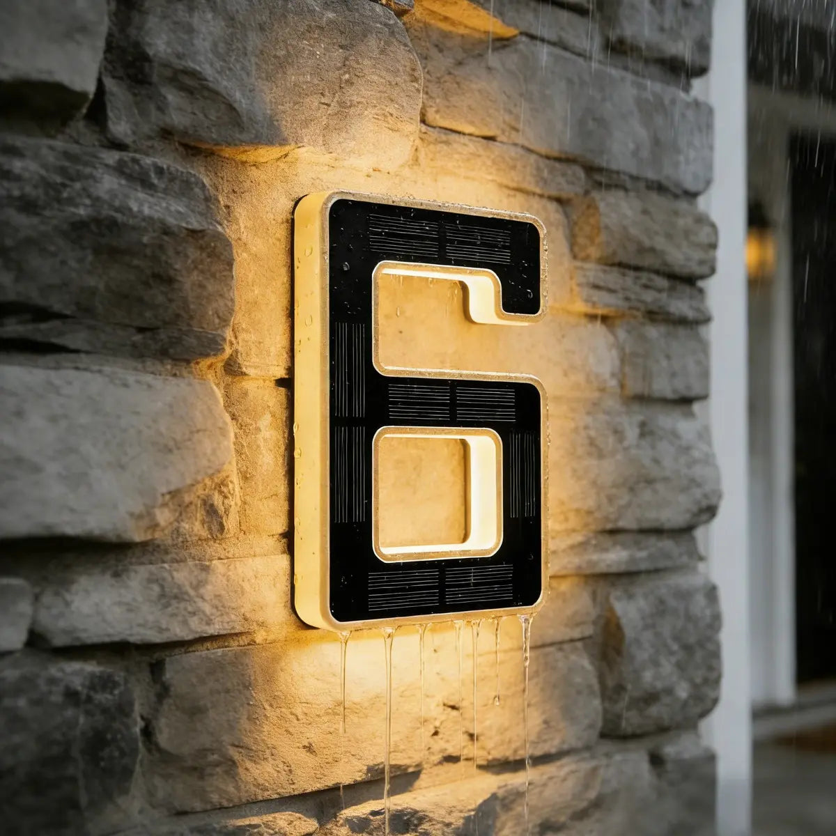 6.7" Solar‑Powered LED House Numbers – Waterproof, Self‑Illuminating 🏡✨