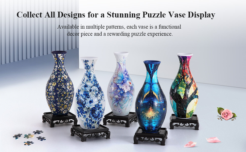 3D Puzzle Vase – Build-It-Yourself Acrylic Flower Vase 🧩🏺