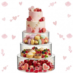 Set of 3 Acrylic Cake Stands – Stackable &Fillable 🍰✨