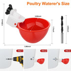35& 50 pcs Automatic Poultry Waterer Cups – Gravity-Fed, Leak-Proof 🐔💧