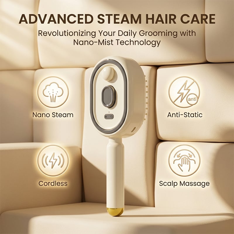 Electric Spray Air Cushion Massage Comb – Nano Mist &Scalp Care 💇♀️✨