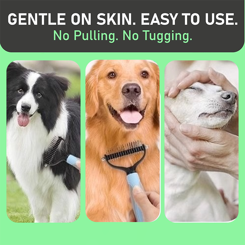 2-in-1 Dematting Comb – Dual‑Sided for Pets, Safe Skin Guard 🐕✨