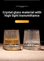 Rotating Whiskey Glass with Non-Spill Base