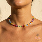 Magic Sun Choker – UV-Reactive Rainbow Beads for Indoor &amp; Outdoor Wear 🌞📿