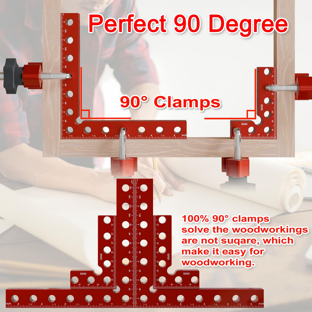 90° Corner Clamp Set – Aluminum Alloy Right Angle Clamps 📐🔩