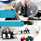 Penguin & Bear Egg Boiler &Holder – 6‑Egg Cooker, Server & Storage 🐧🐻🥚