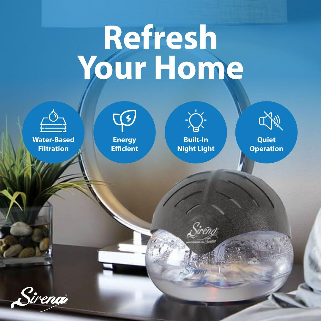 🌺flash sale🆘Sirena Twister Air Purifier with Water Filter & LED Night Light