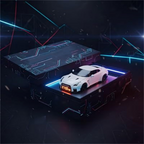 🚗⏰️Sports Car Alarm Clock with LED Display & Realistic Light Effects
