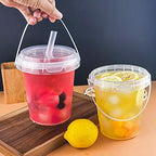 Clear Plastic Cups with Lids & Straws – Sturdy, Reusable & Leak-Proof