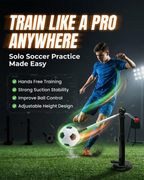 Solo Soccer Trainer with Suction Cup – Practice Anytime, Anywhere ⚽🔥