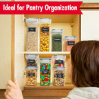 30-Pack Airtight Pantry Containers – Stackable Food Storage Set 🥫🗂️