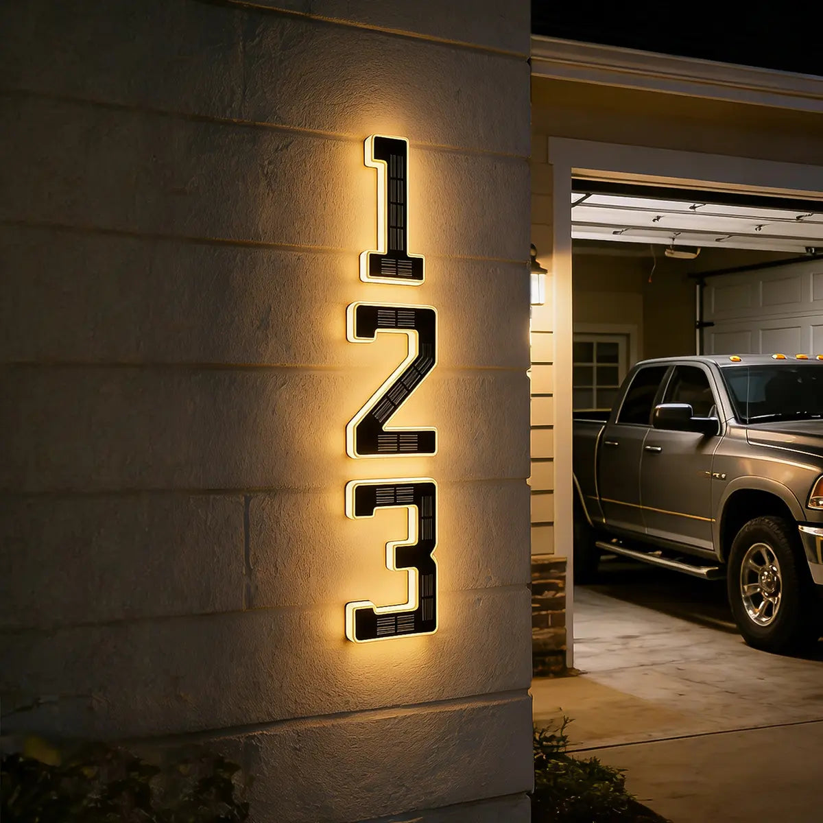 6.7" Solar‑Powered LED House Numbers – Waterproof, Self‑Illuminating 🏡✨