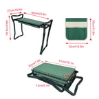 Garden Kneeler & Seat – EVA Foam Pad, Steel Frame, Tool Bags Included 🪴
