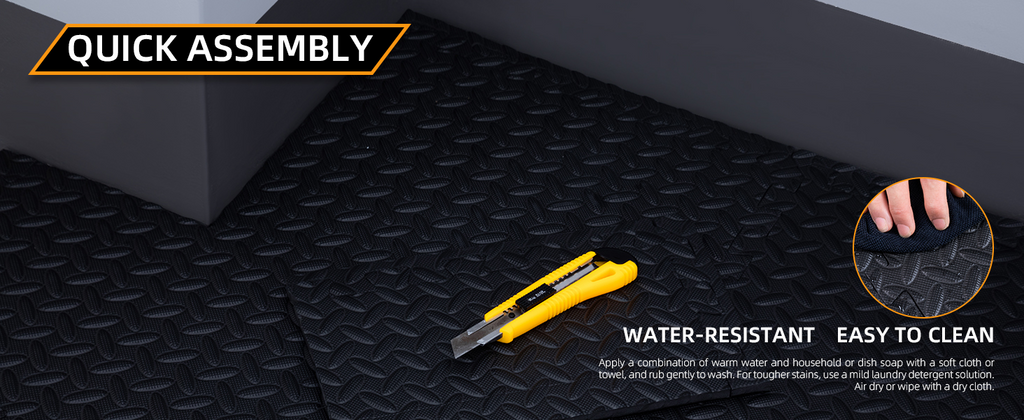 Extra-Thick EVA Foam Floor Tiles – 12″ &24″ Interlocking Mats 🧘🟦