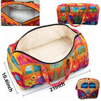 Unisex Boho Quilted Weekender Travel Bag, Lightweight & Comfortable, Hippie Design