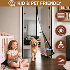 Magnetic Screen Door – Self‑Adhesive, 62″×80″, No Tools 🚪🪲🦟