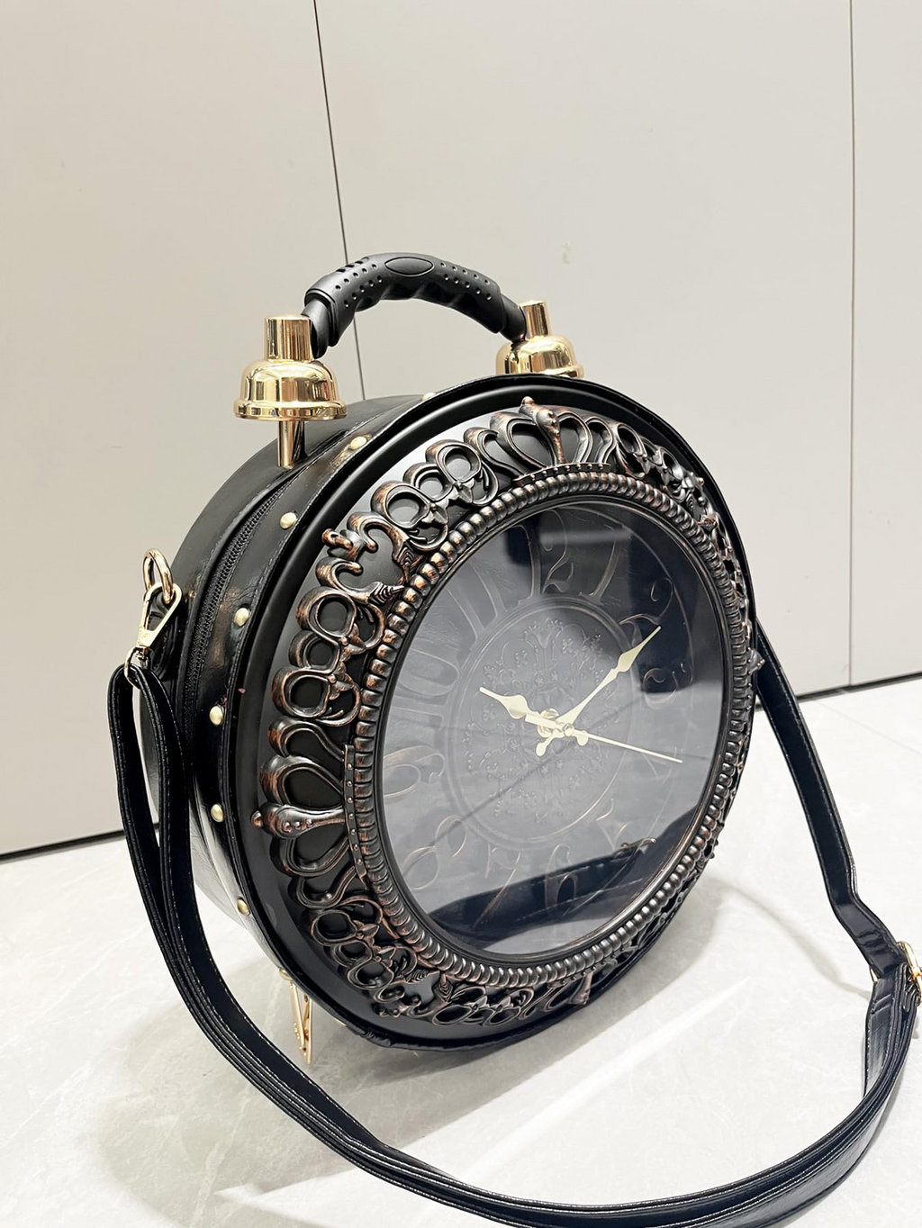 Steampunk Clock Crossbody Purse – Retro Vintage Shoulder Bag