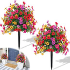 🌺Mother's day gift🌺🔥Artificial Violet Rose Bushes – UV-Resistant Outdoor Decor, No Watering Needed