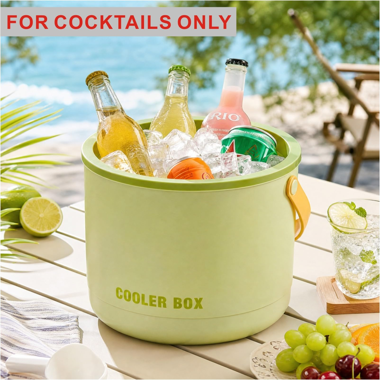 2-in-1 Ice Maker & Storage Bucket – Makes 40 Cubes, Insulated & Portable 🧊🪣