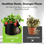Heavy-Duty Fabric Grow Bag – Breathable & Portable with Handles 🌱
