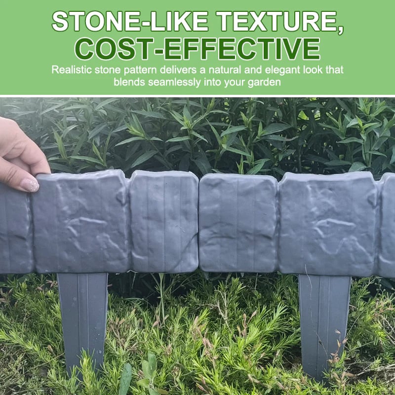 Imitation Stone Garden Edging – Flexible & Tool-Free 🌿🪨