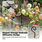 Umbrella Bird Feeder &Bath – Dual-Use Vintage Metal Design 🐦🌂