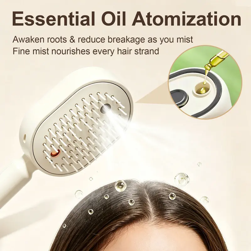 Electric Spray Air Cushion Massage Comb – Nano Mist &Scalp Care 💇♀️✨