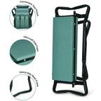 Garden Kneeler & Seat – EVA Foam Pad, Steel Frame, Tool Bags Included 🪴