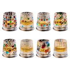 Rotating Crystal Whiskey Glass – Hand-Painted Star Base 🥃✨