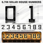 6.7" Solar‑Powered LED House Numbers – Waterproof, Self‑Illuminating 🏡✨