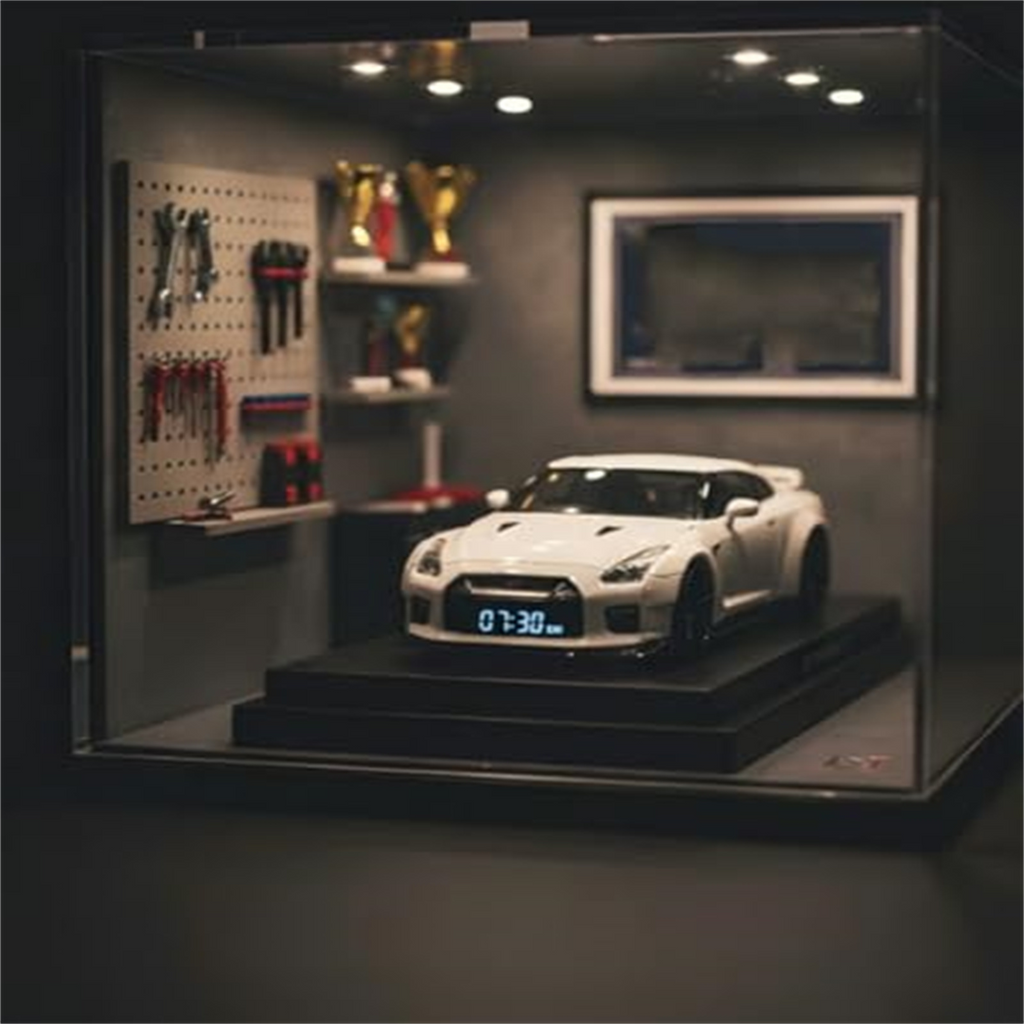 🚗⏰️Sports Car Alarm Clock with LED Display & Realistic Light Effects
