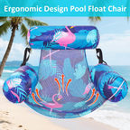 2-Pack Adult Pool Float Chairs – Inflatable Loungers with Mesh Seat 🏖️