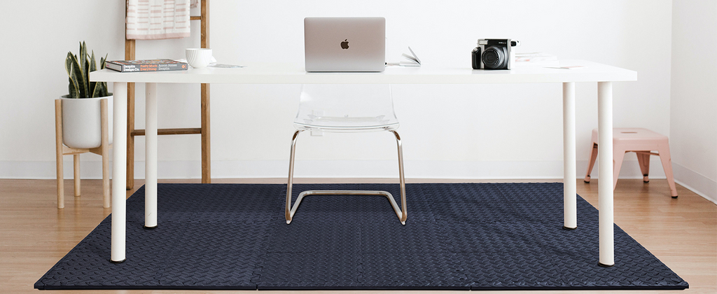 Extra-Thick EVA Foam Floor Tiles – 12″ &24″ Interlocking Mats 🧘🟦