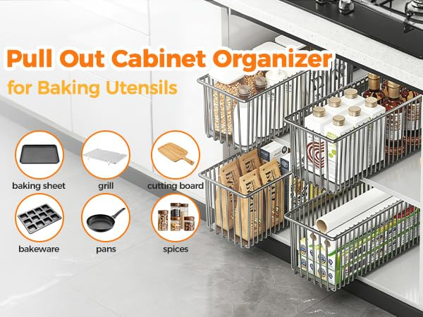 Under Sink Organizer with Sliding Drawer – 16" Deep Shelf 🚪🗂️