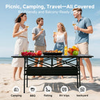 ⛰️Limited-time 50% discount⏰Foldable Height-Adjustable Camping Table with Storage Bag