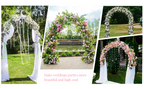7.9ft Metal Pergola Arch – Freestyle Garden Trellis for Climbing Plants, Wedding & Outdoor Decor