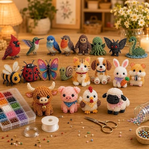 DIY 3D Mini Animal Kit – Beginner-Friendly Craft Set 🧩🐾