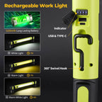 3000LM Under‑Hood Work Light Bar – Magnetic, Rechargeable, 5200mAh 🔧💡