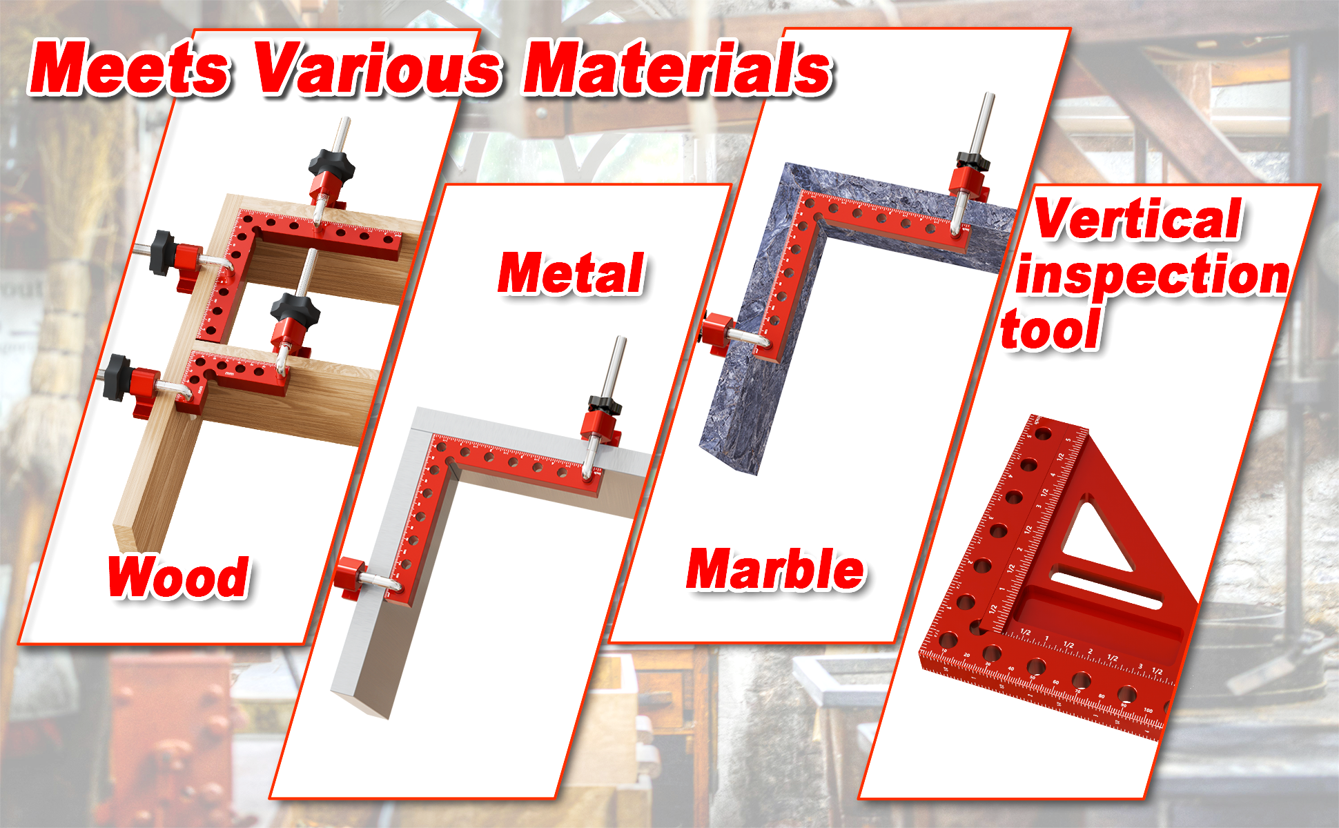 90° Corner Clamp Set – Aluminum Alloy Right Angle Clamps 📐🔩