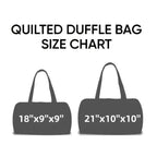 Unisex Boho Quilted Weekender Travel Bag, Lightweight & Comfortable, Hippie Design