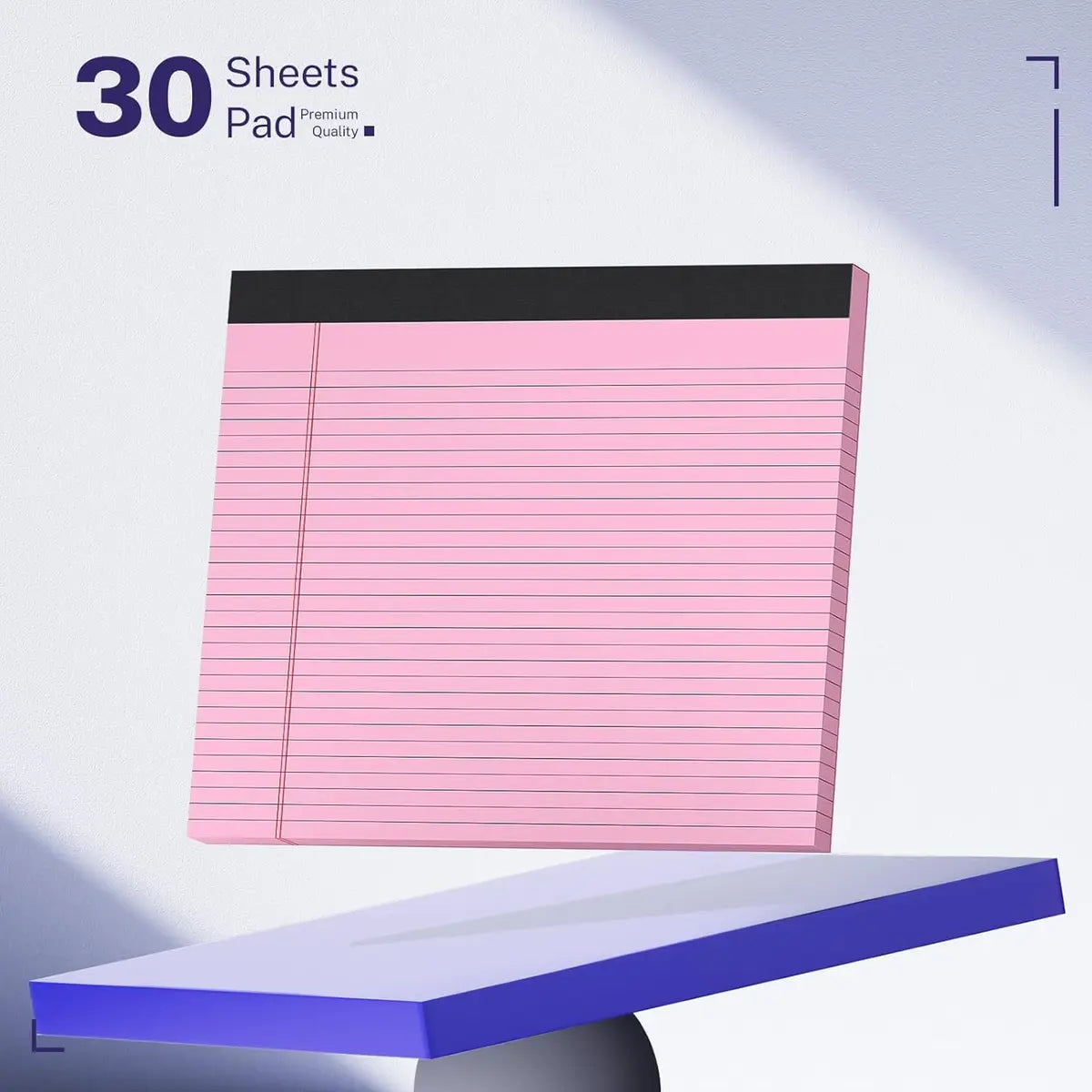 11″×9.5″ Wide Legal Pads – Landscape, 5 Colors, Perforated 📝🌈